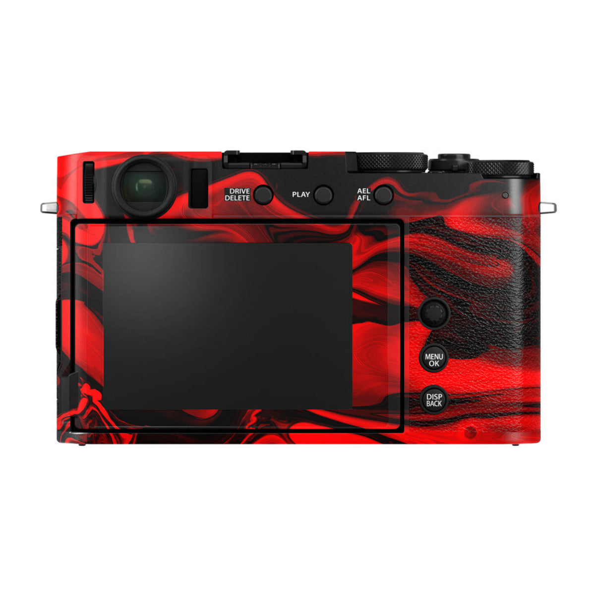 Red Lava Flow FujiFilm X-E4 Camera Skin