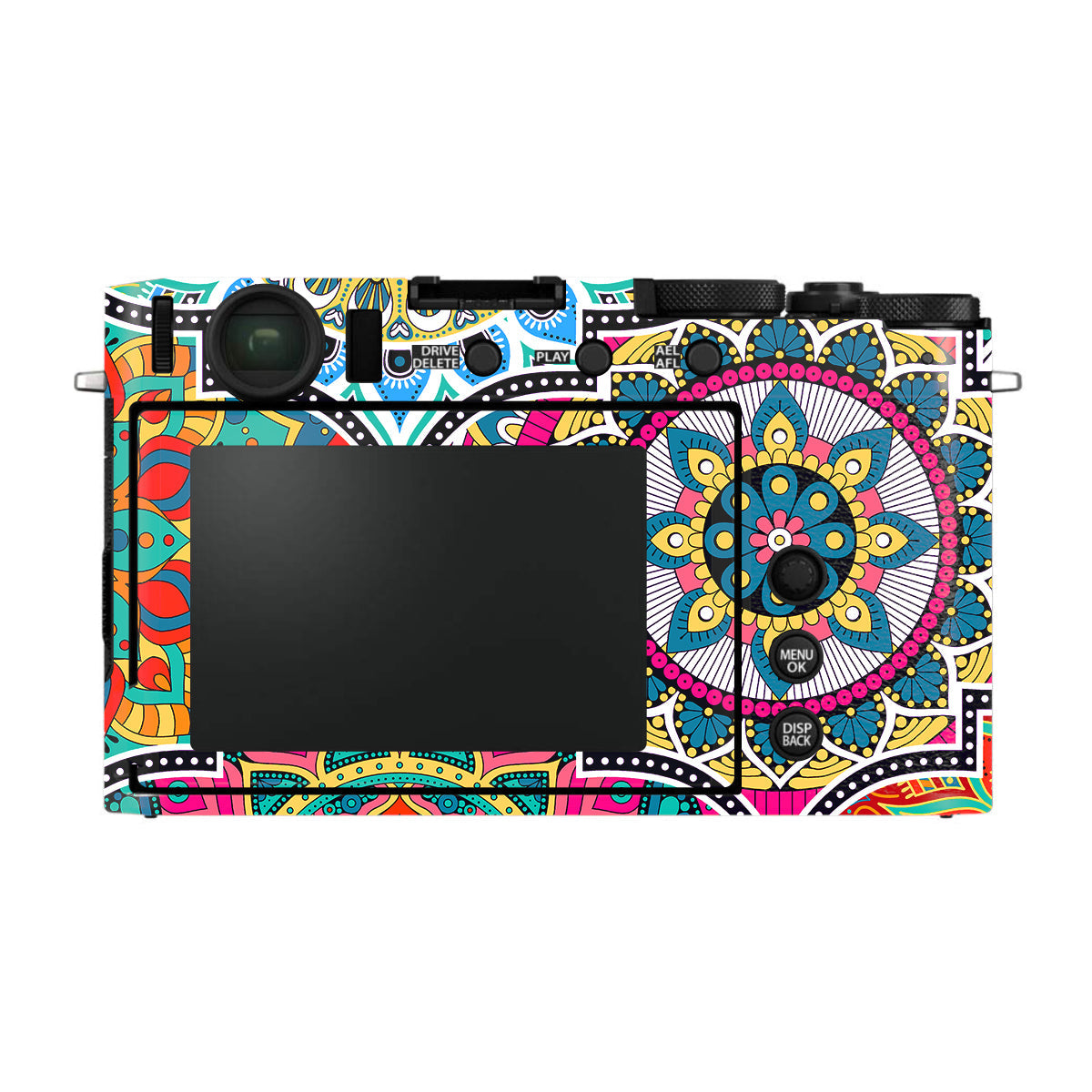 Boho Mandala Tile Pattern FujiFilm X-E4 Camera Skin