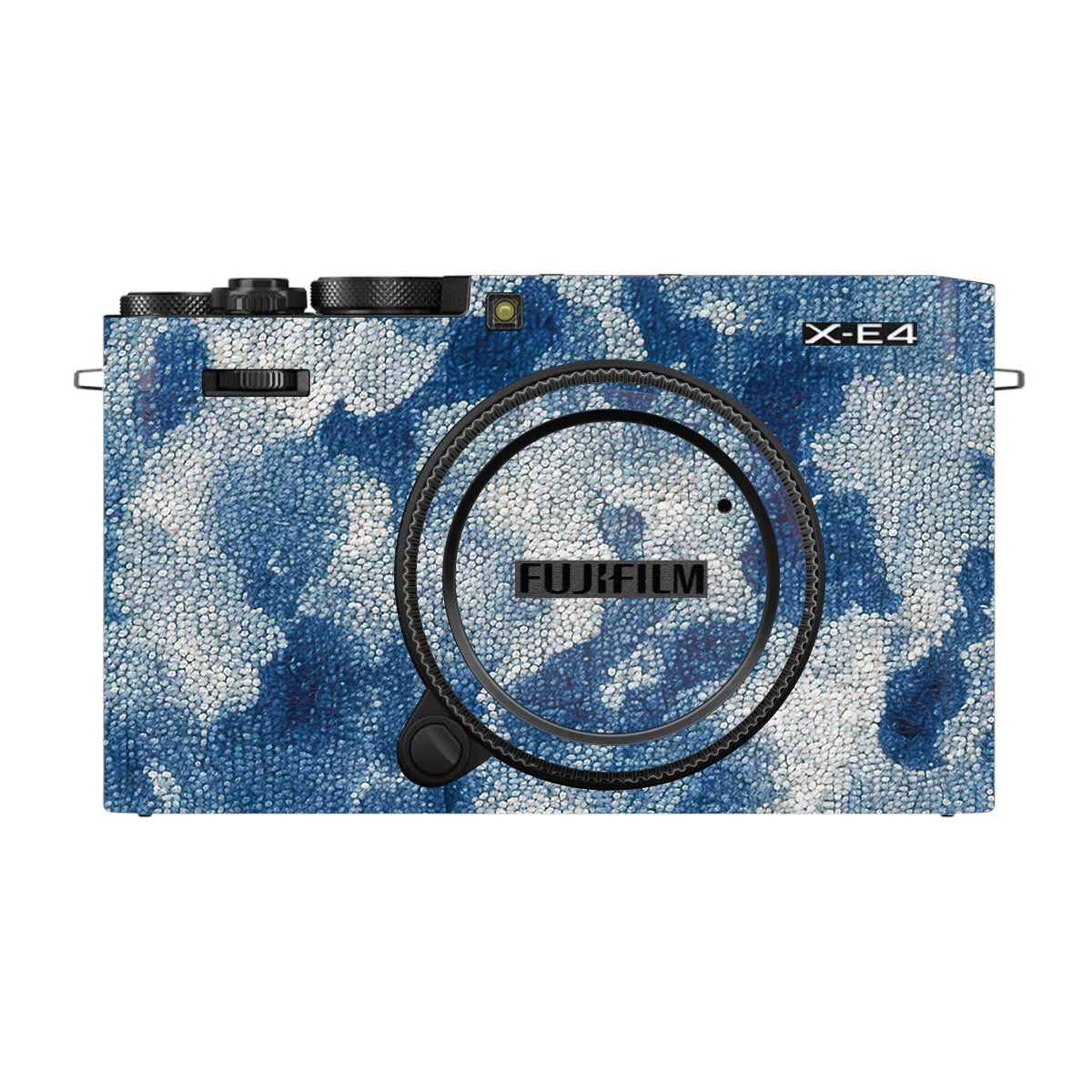 Blue Watercolor Fabric FujiFilm X-E4 Camera Skin
