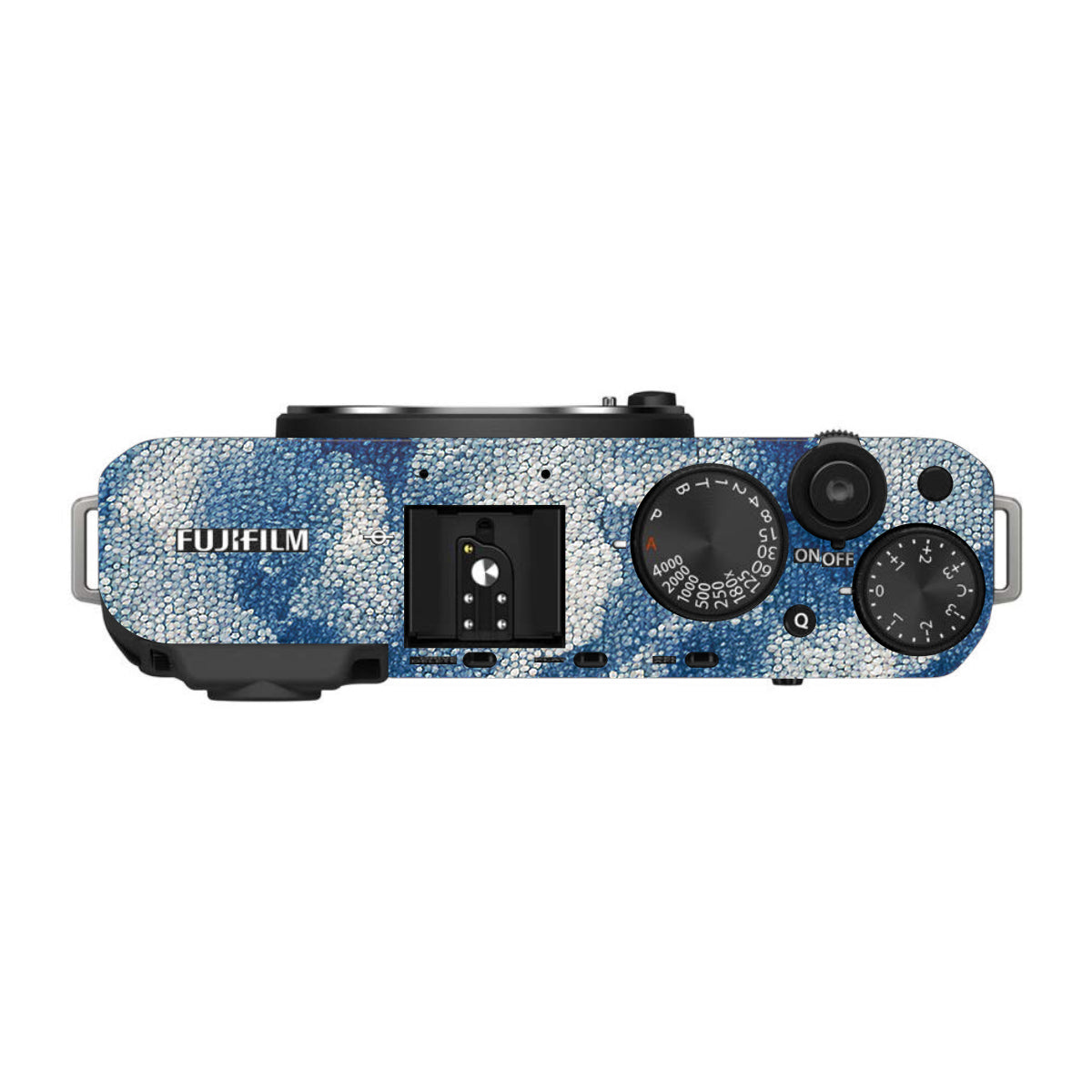Blue Watercolor Fabric FujiFilm X-E4 Camera Skin