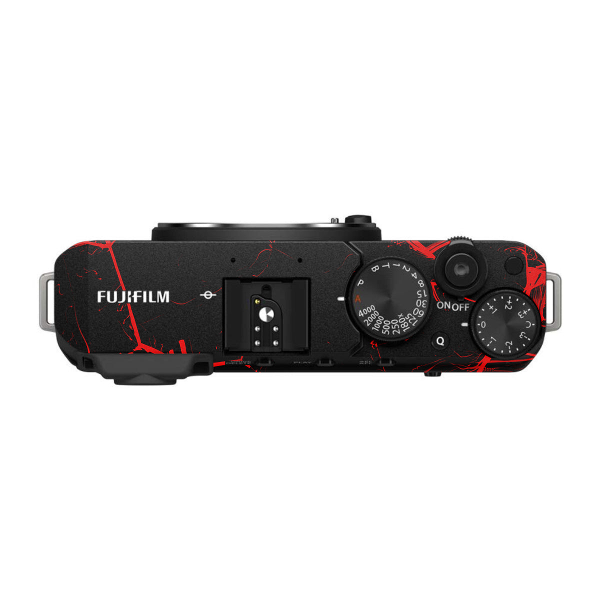 Red Neural Grid FujiFilm X-E4 Camera Skin