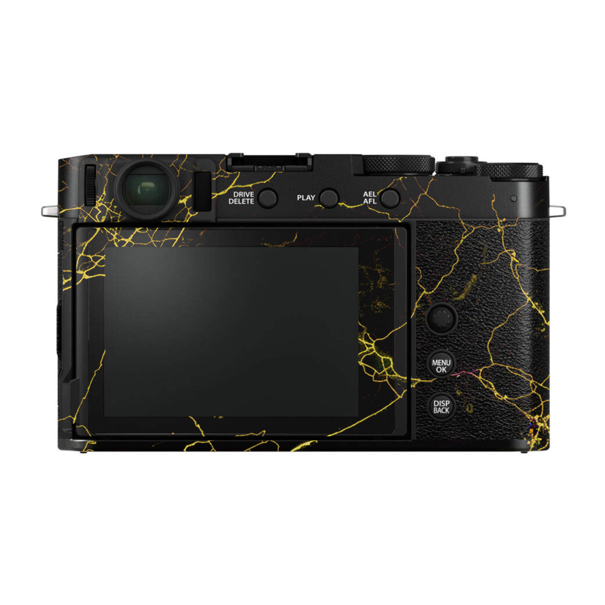 Electric Gold Veins FujiFilm X-E4 Camera Skin