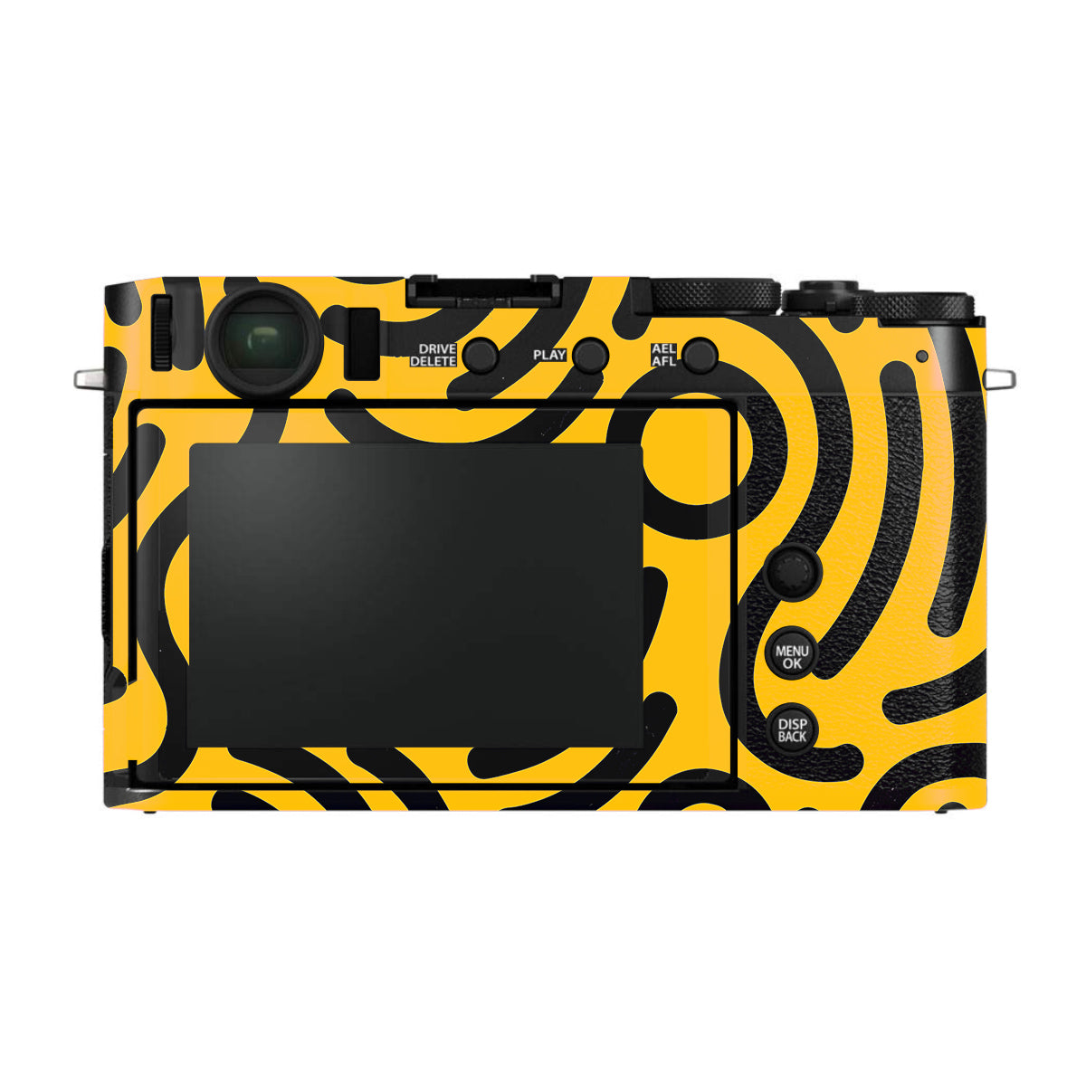 Minimal Yellow Wave FujiFilm X-E4 Camera Skin
