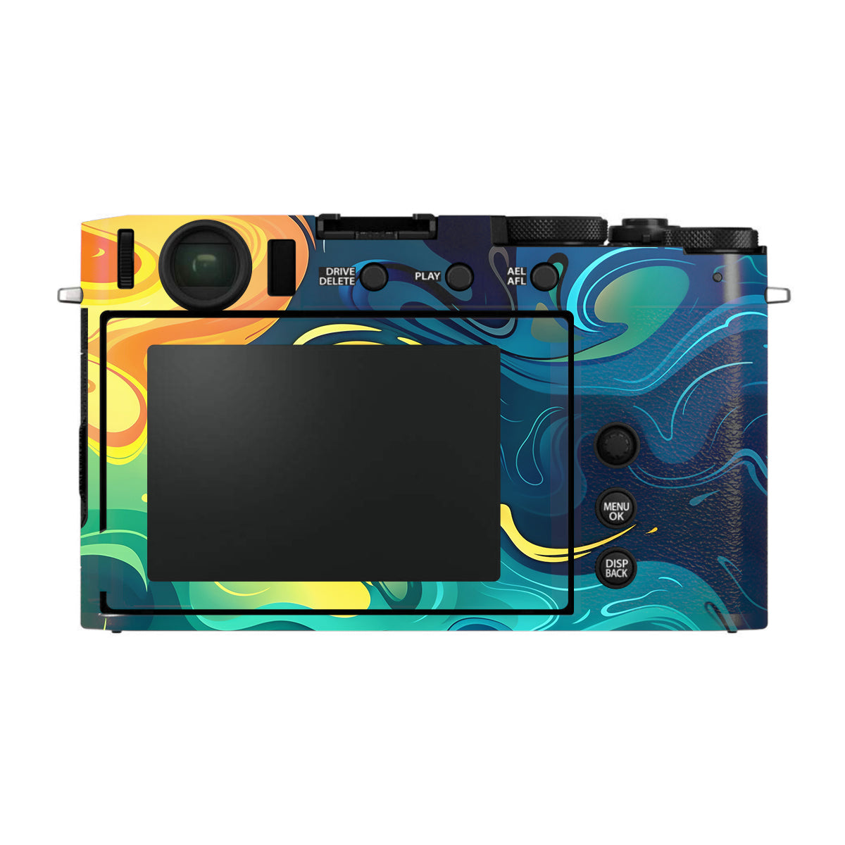 Rainbow Liquid Fusion FujiFilm X-E4 Camera Skin