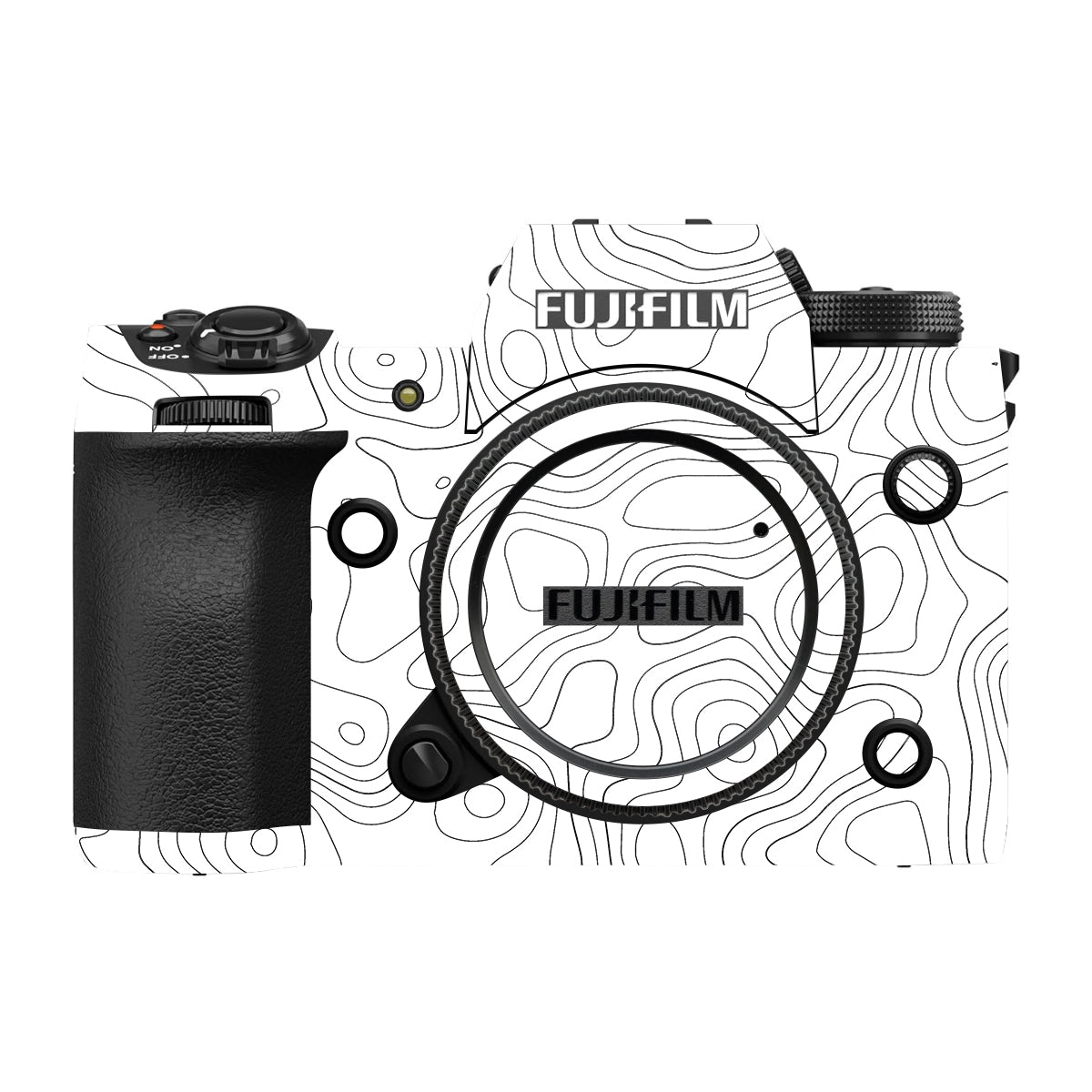 White Contour Design Fujifilm X-H2 Camera Skin
