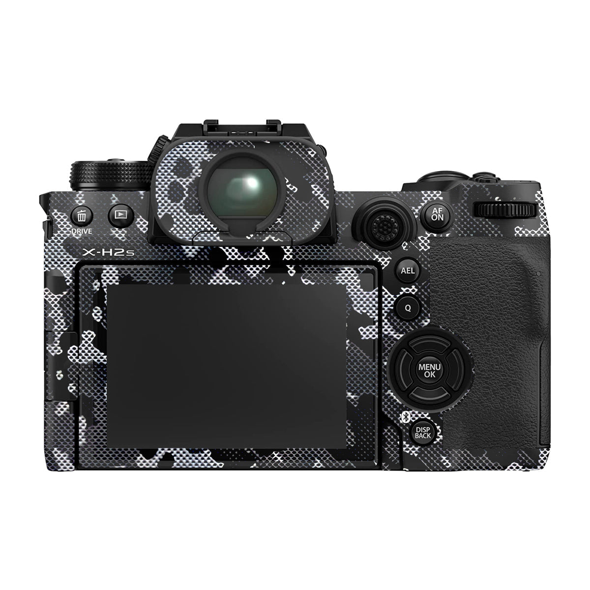 Stealth Grey Camo Fujifilm X-H2 Camera Skin