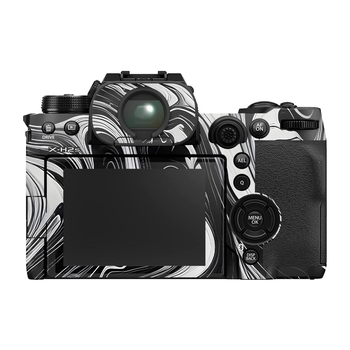 Black and White Marble Fujifilm X-H2 Camera Skin