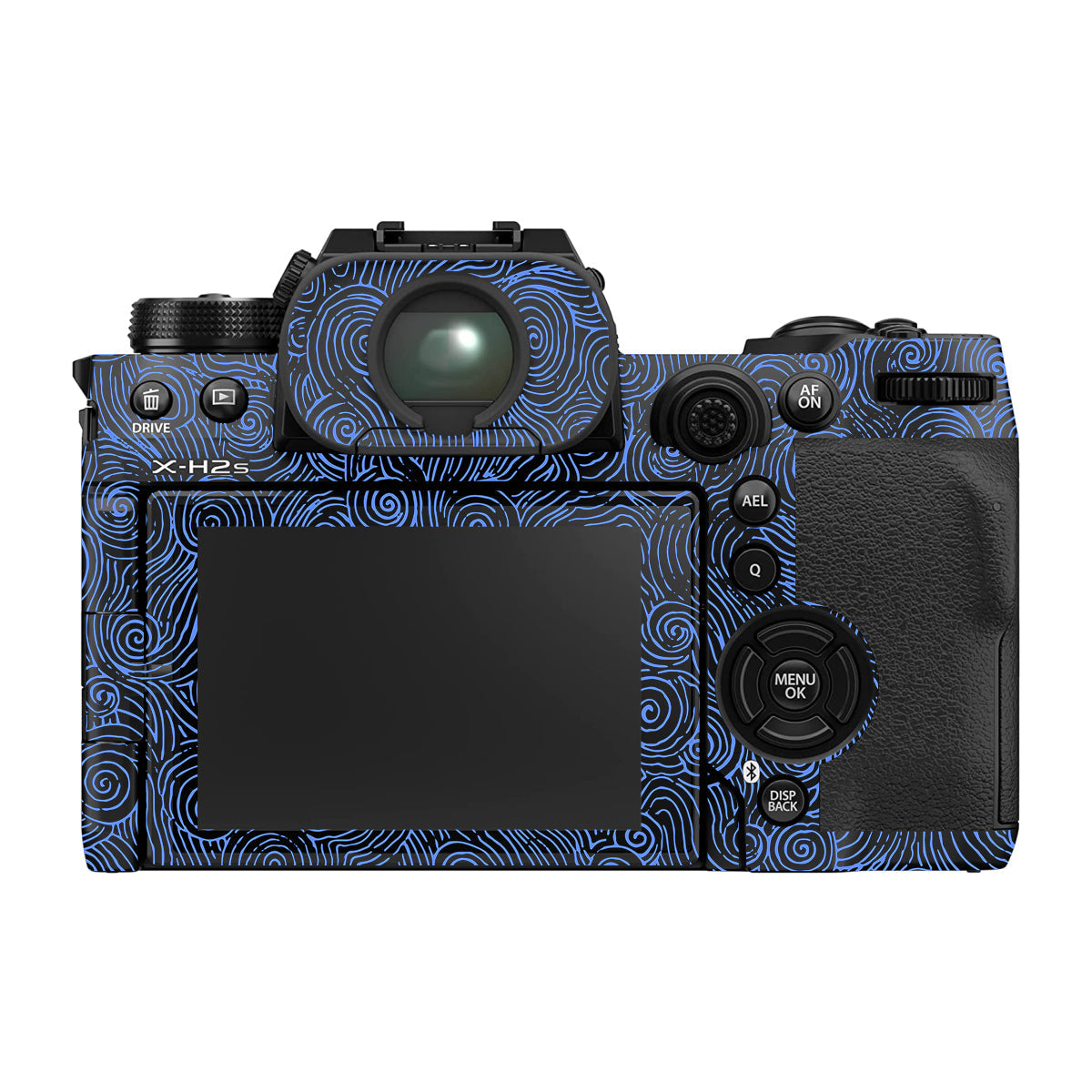 Blue Spirals Fujifilm X-H2 Camera Skin