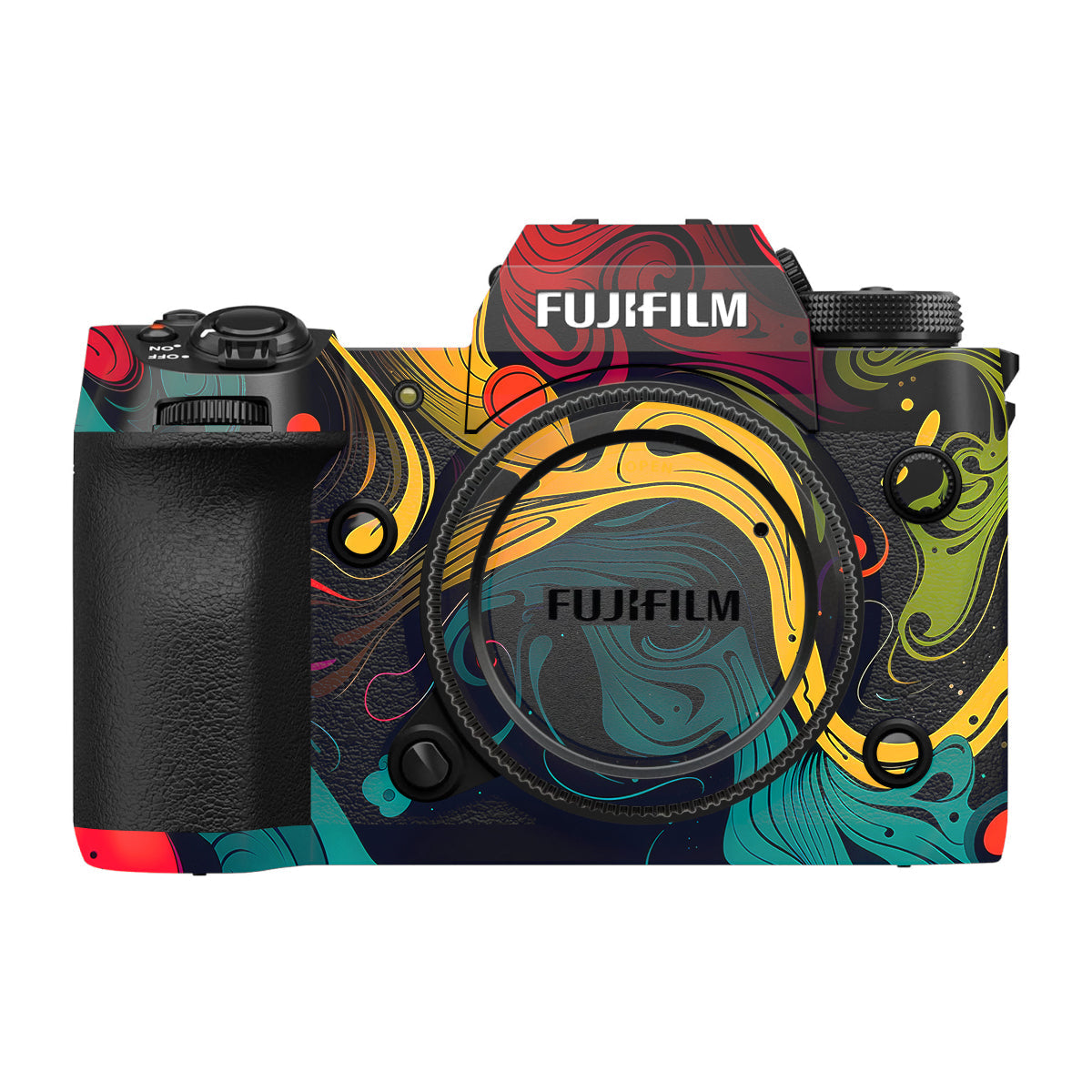 Psychedelic Color Swirl Fujifilm X-H2 Camera Skin