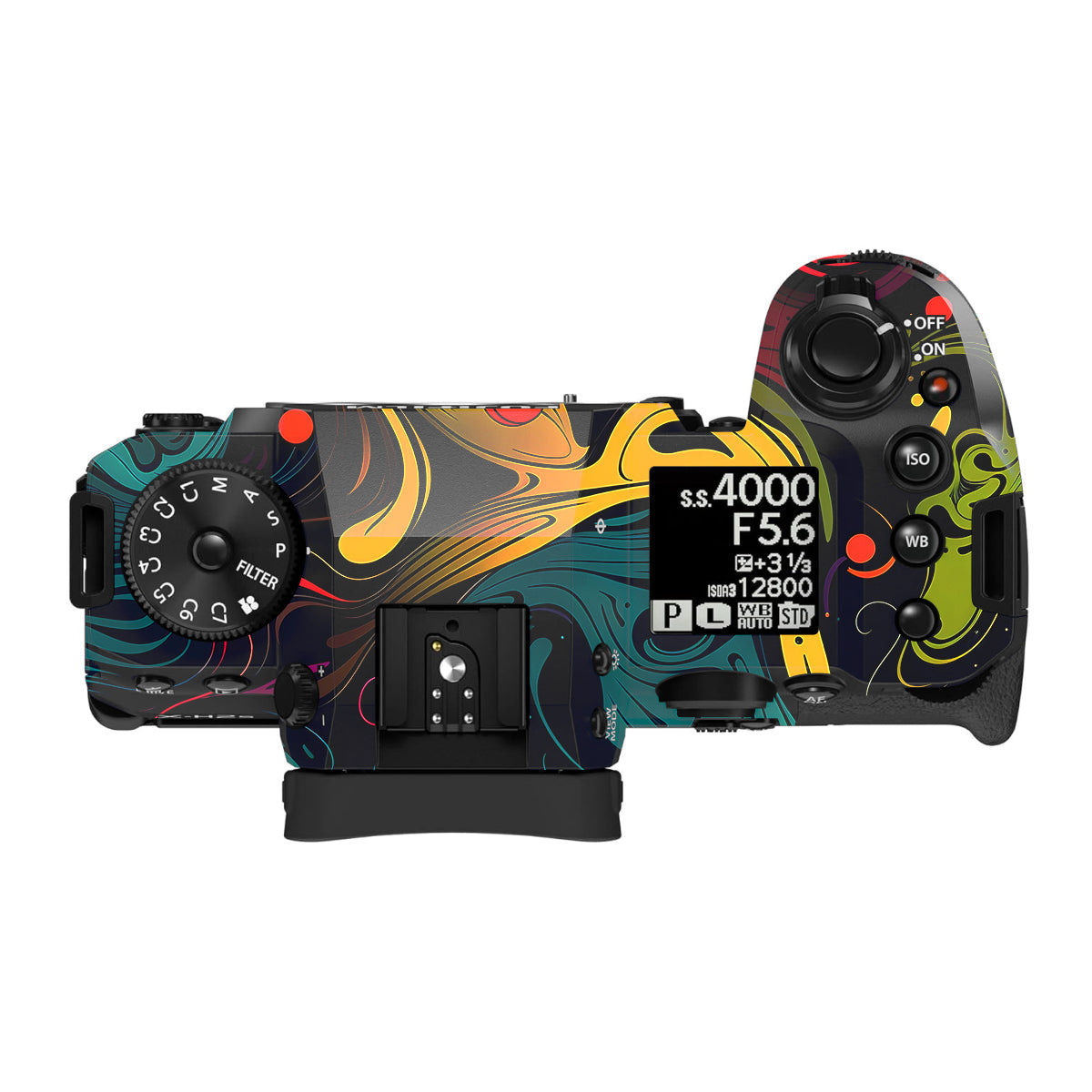 Psychedelic Color Swirl Fujifilm X-H2 Camera Skin