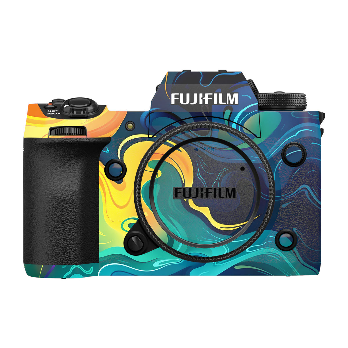 Rainbow Liquid Fusion Fujifilm X-H2 Camera Skin