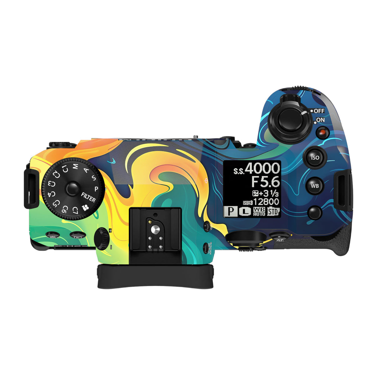 Rainbow Liquid Fusion Fujifilm X-H2 Camera Skin