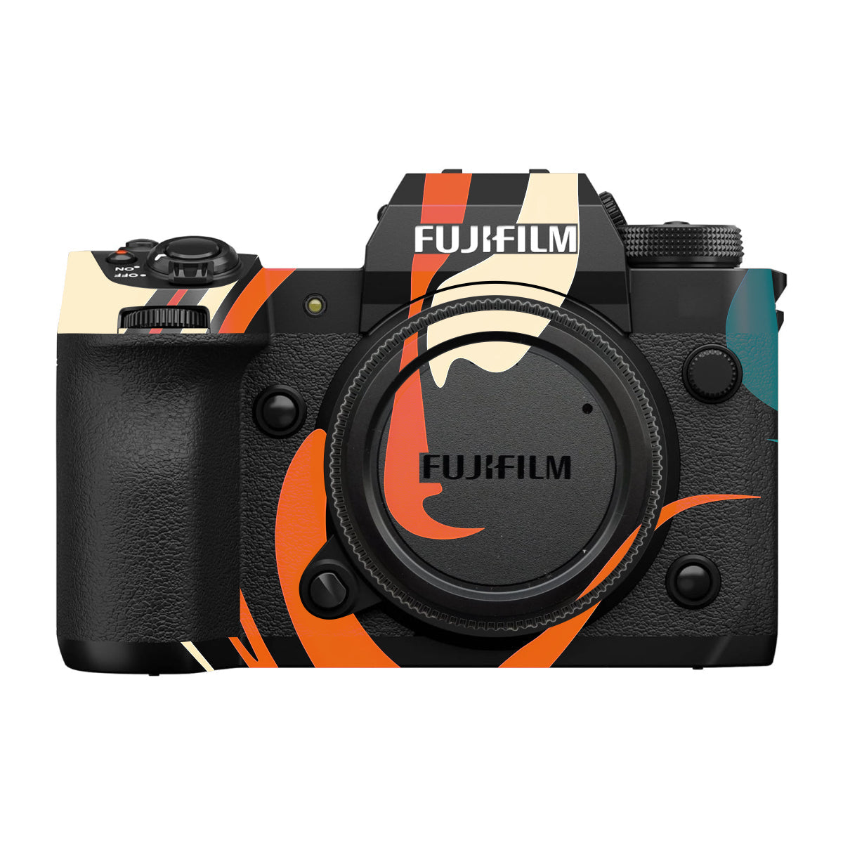 Mid-Century Abstract Swirl Fujifilm X-H2 Camera Skin