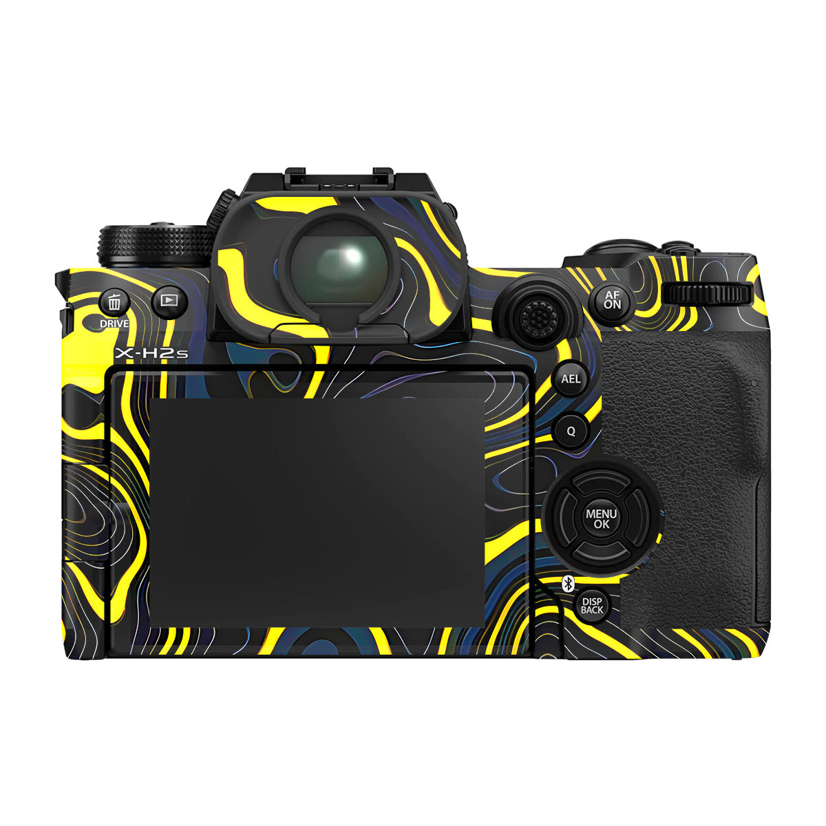 Neon Lava Contours Fujifilm X-H2S Camera Skin
