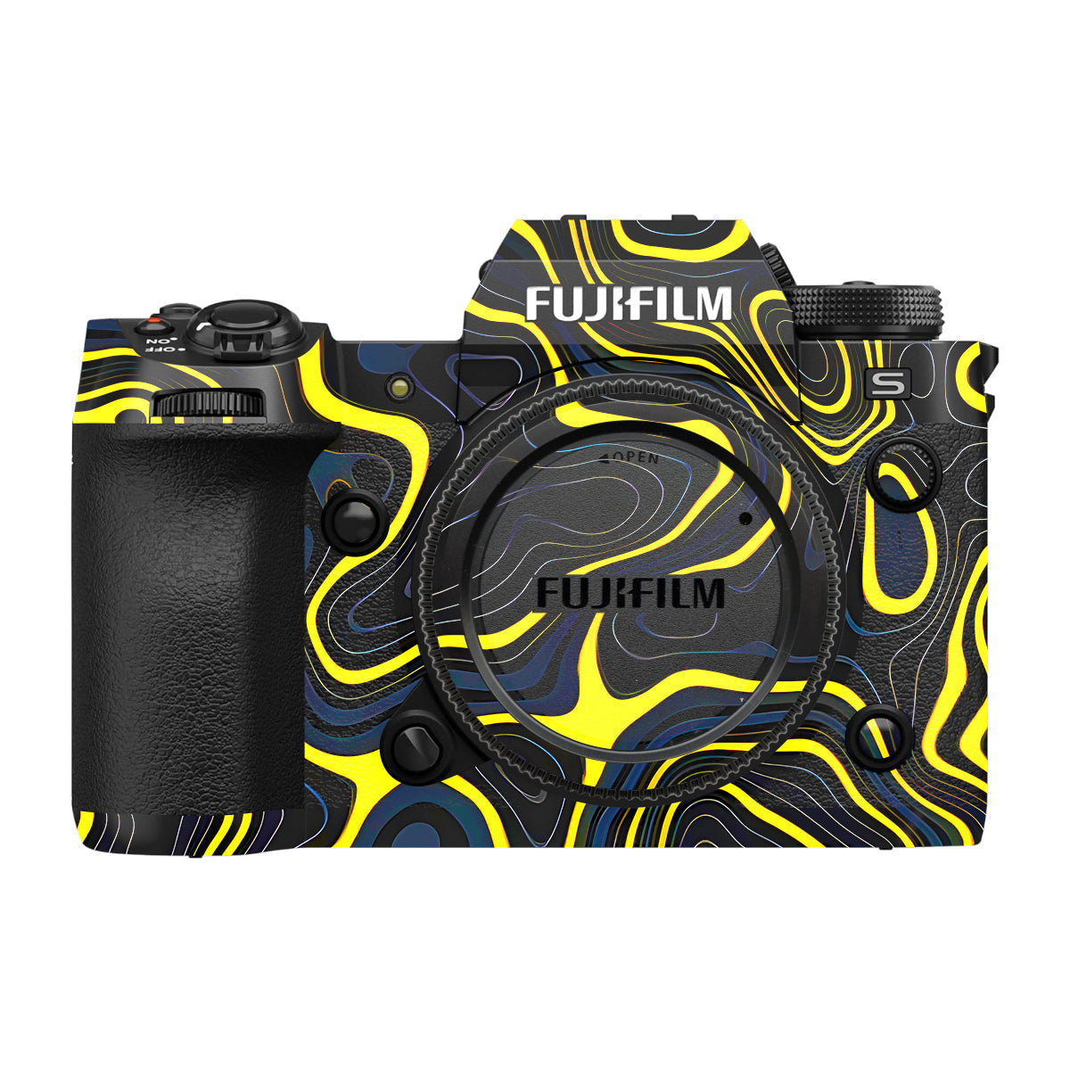 Neon Lava Contours Fujifilm X-H2S Camera Skin