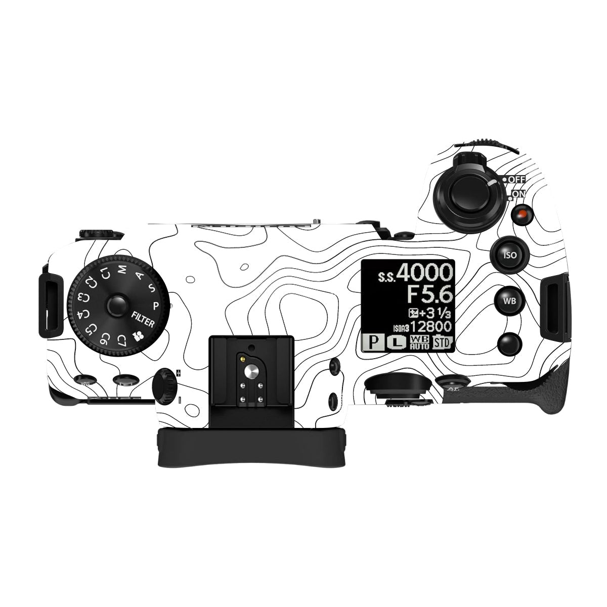 White Contour Design Fujifilm X-H2S Camera Skin