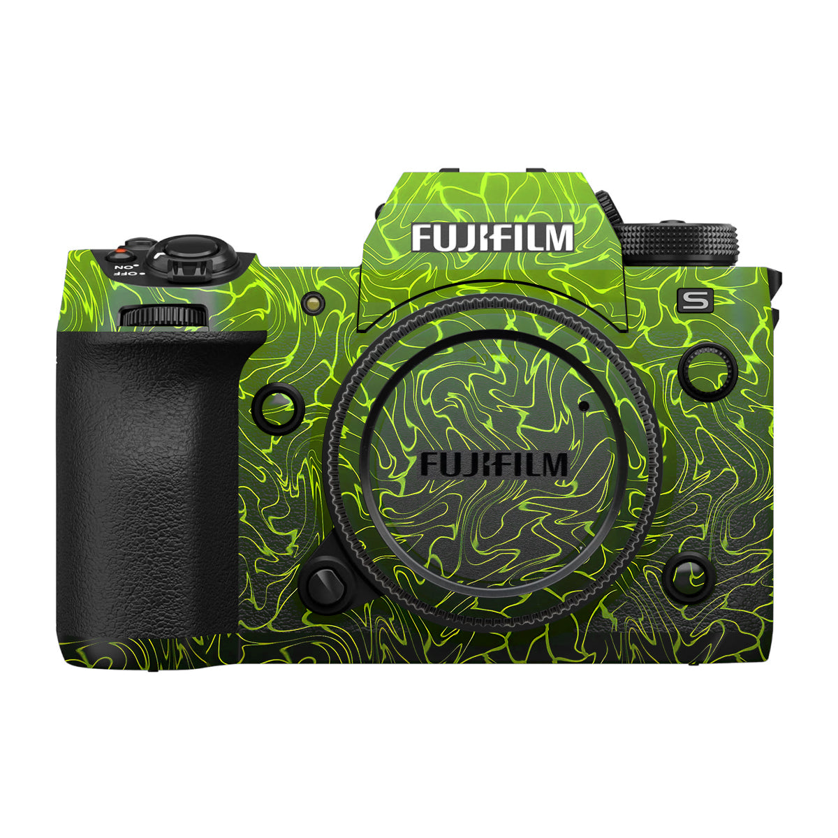Lime Yellow to Black Gradient Fujifilm X-H2S Camera Skin