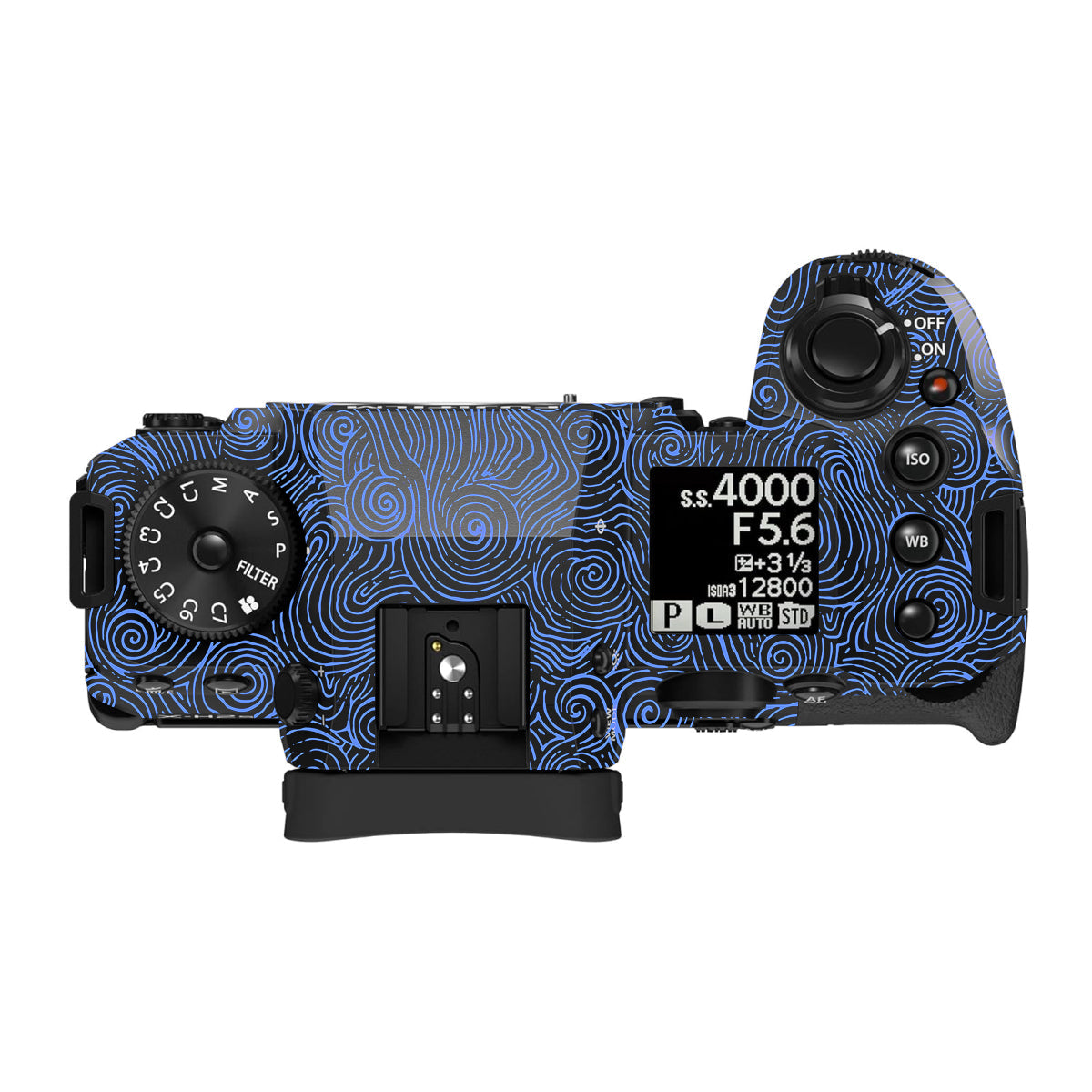 Blue Spirals Fujifilm X-H2S Camera Skin