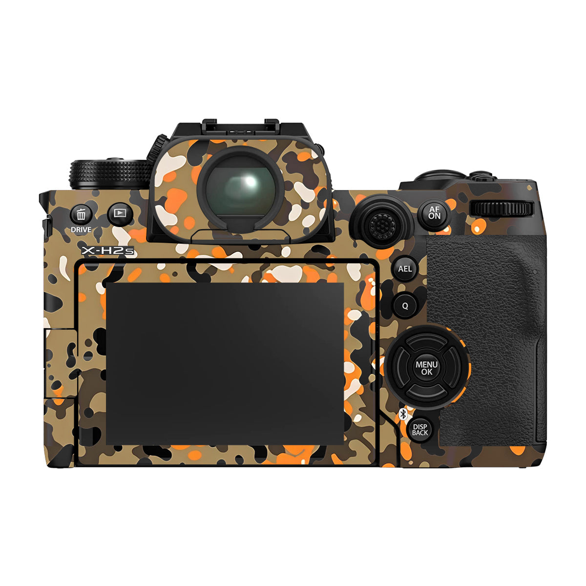 Orange Brown Spot Fujifilm X-H2S Camera Skin