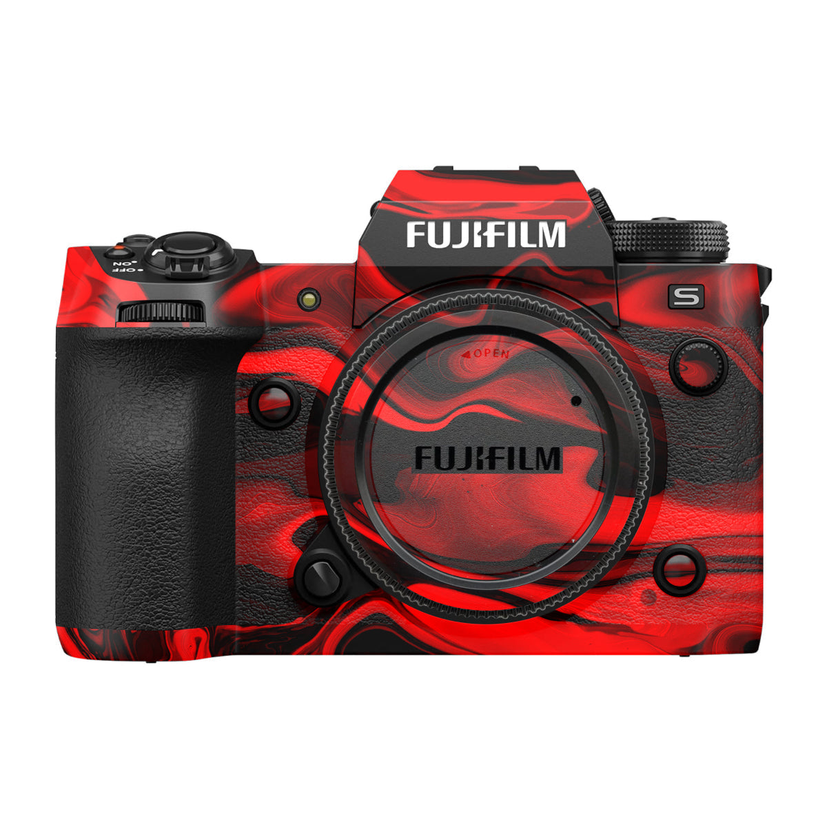 Red Lava Flow Fujifilm X-H2S Camera Skin