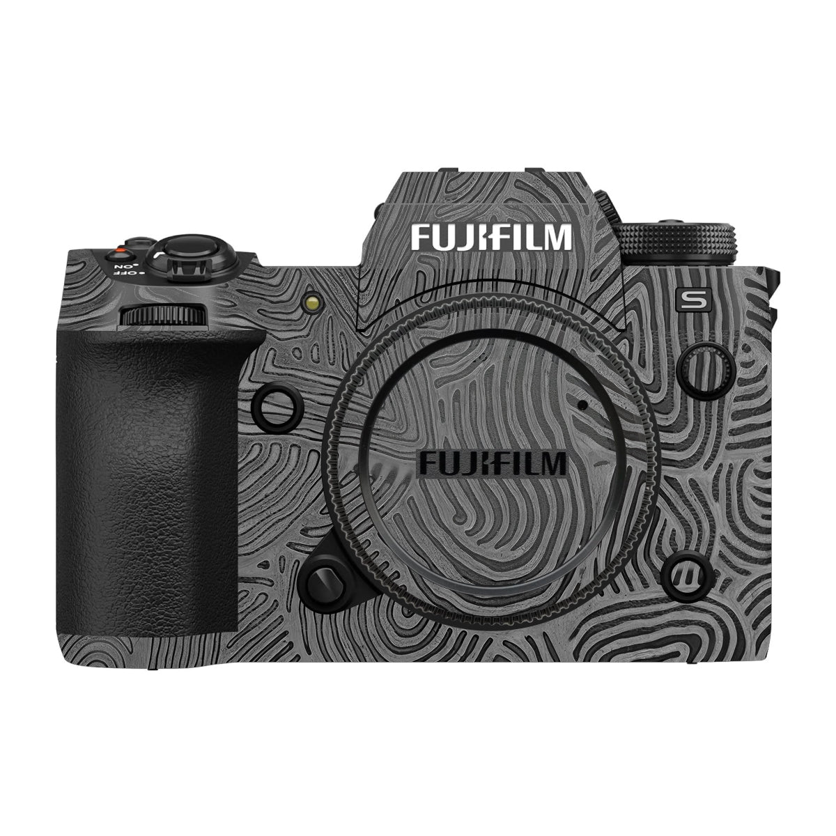 Monochrome Line Maze Fujifilm X-H2S Camera Skin