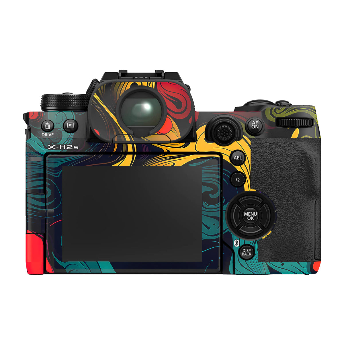Psychedelic Color Swirl Fujifilm X-H2S Camera Skin