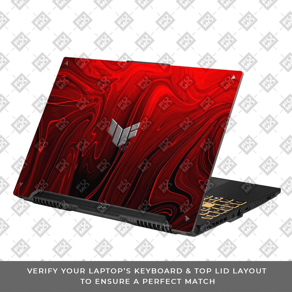 Fiery Waves Asus TUF F16 and A16 Laptop Skin