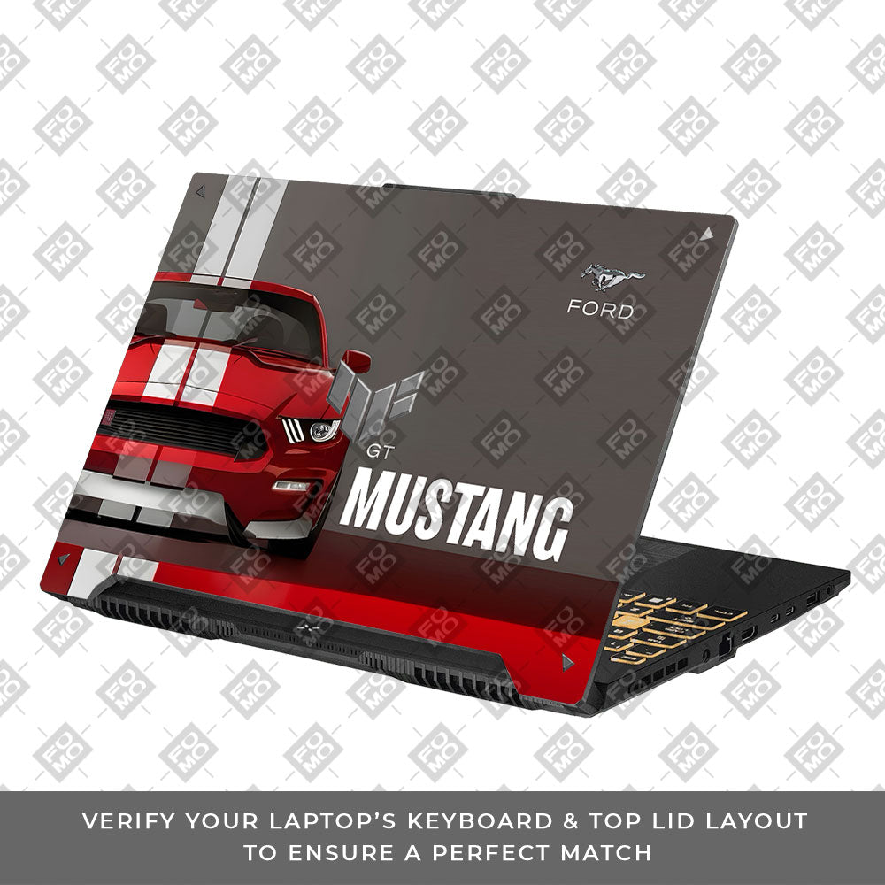 Ford GT Mustang Asus TUF F16 and A16 Laptop Skin