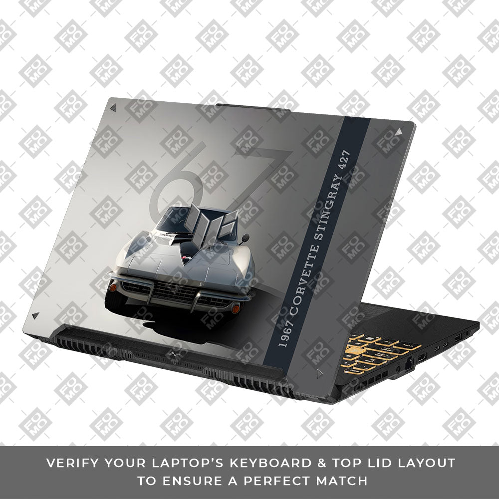 1967 Corvette Stingray 427 Asus TUF F16 and A16 Laptop Skin