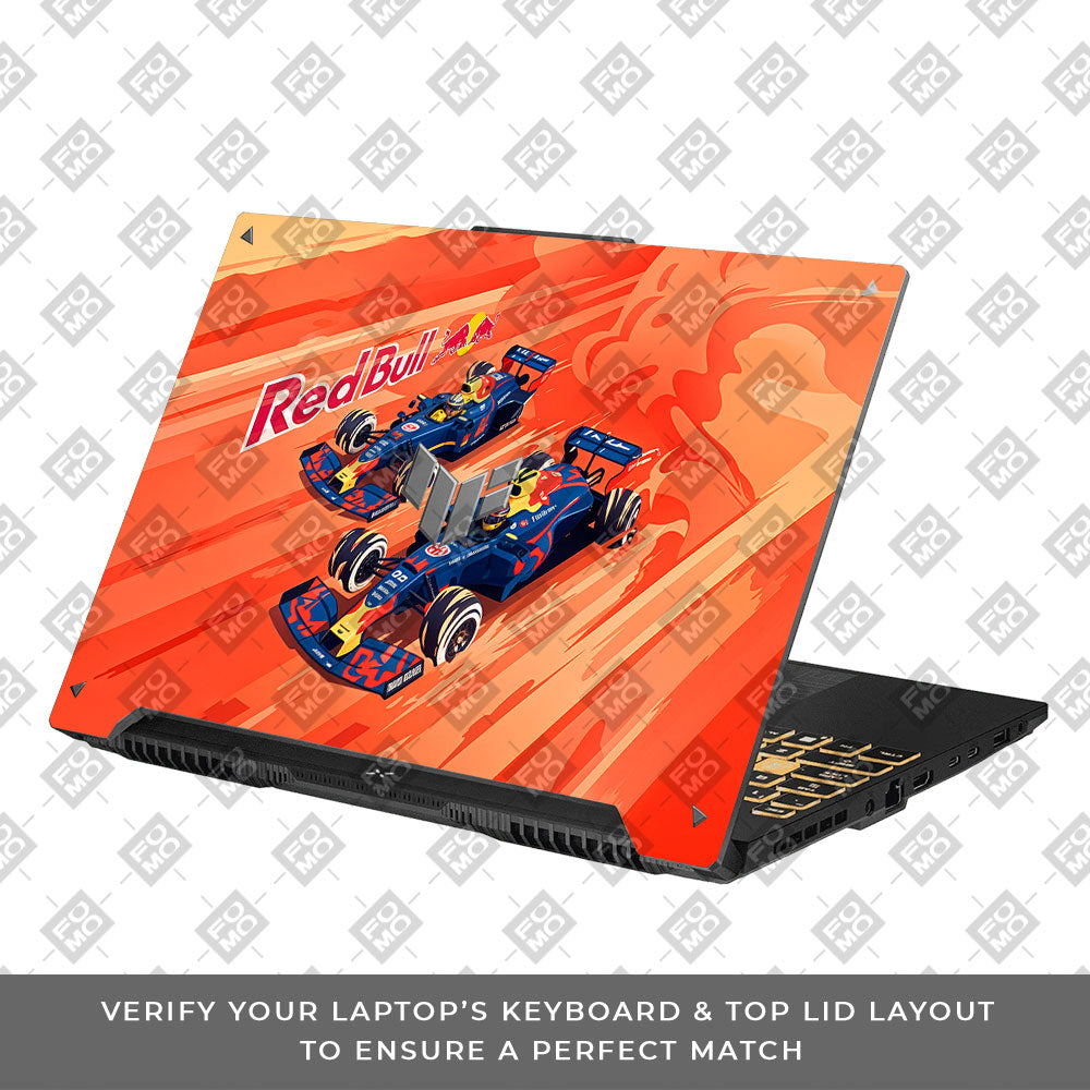 Red Bull Racing Velocity Asus TUF F16 and A16 Laptop Skin
