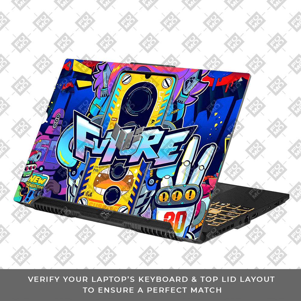 Futuristic Cyberpunk Vision Asus TUF F16 and A16 Laptop Skin
