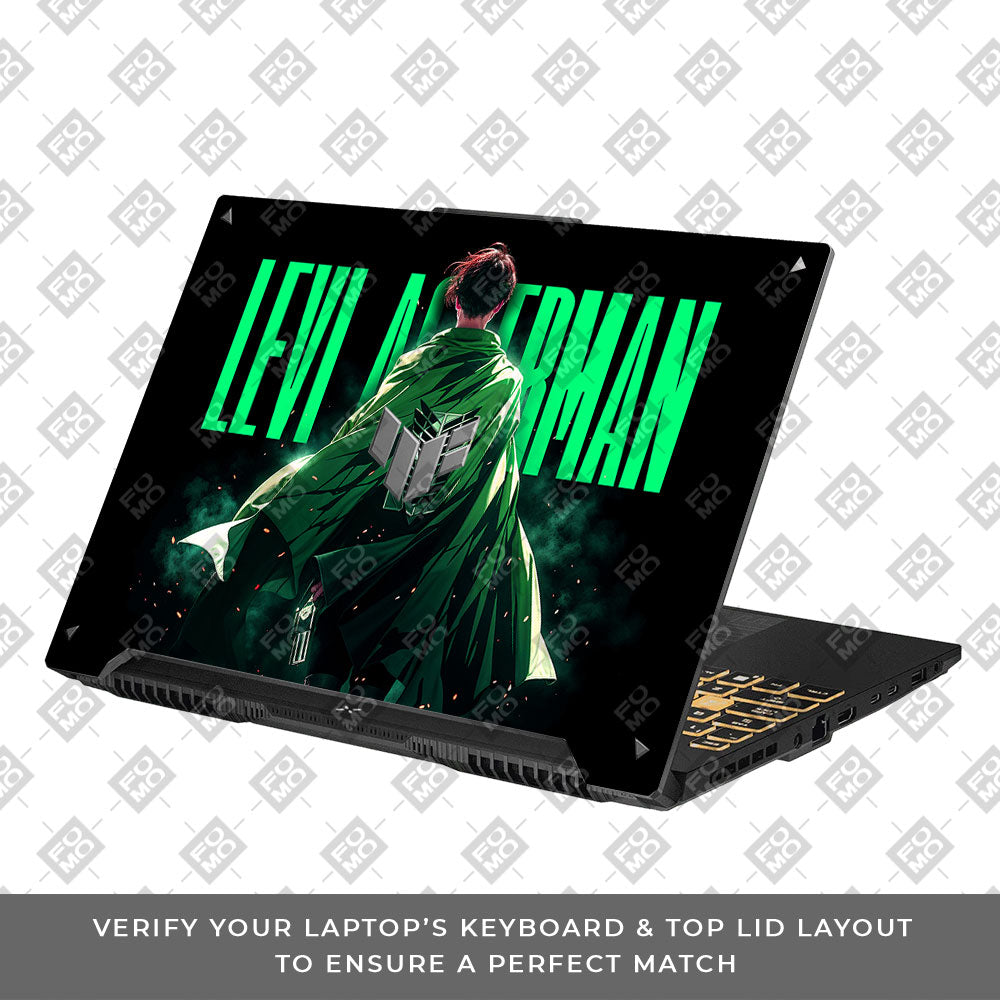 Levi Ackerman Stance Asus TUF F16 and A16 Laptop Skin