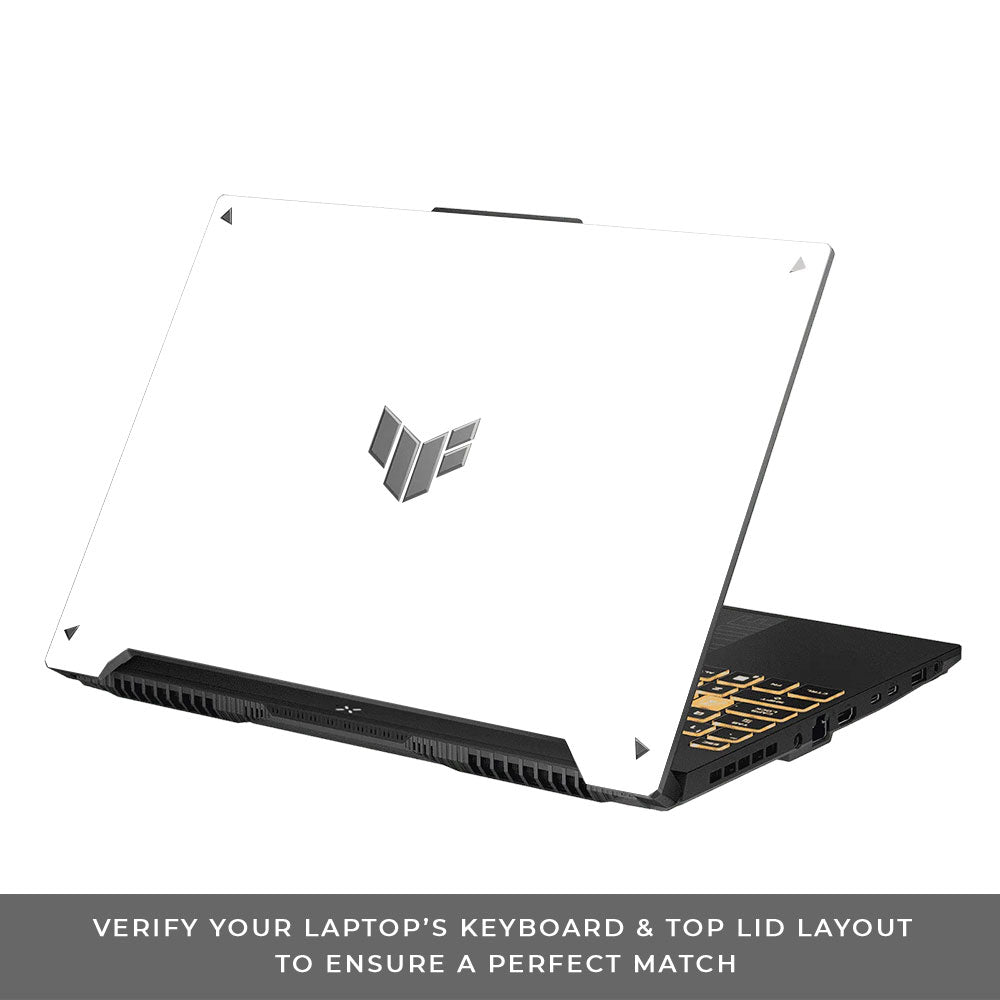 Textured White Asus TUF F16 and A16 Laptop Skin