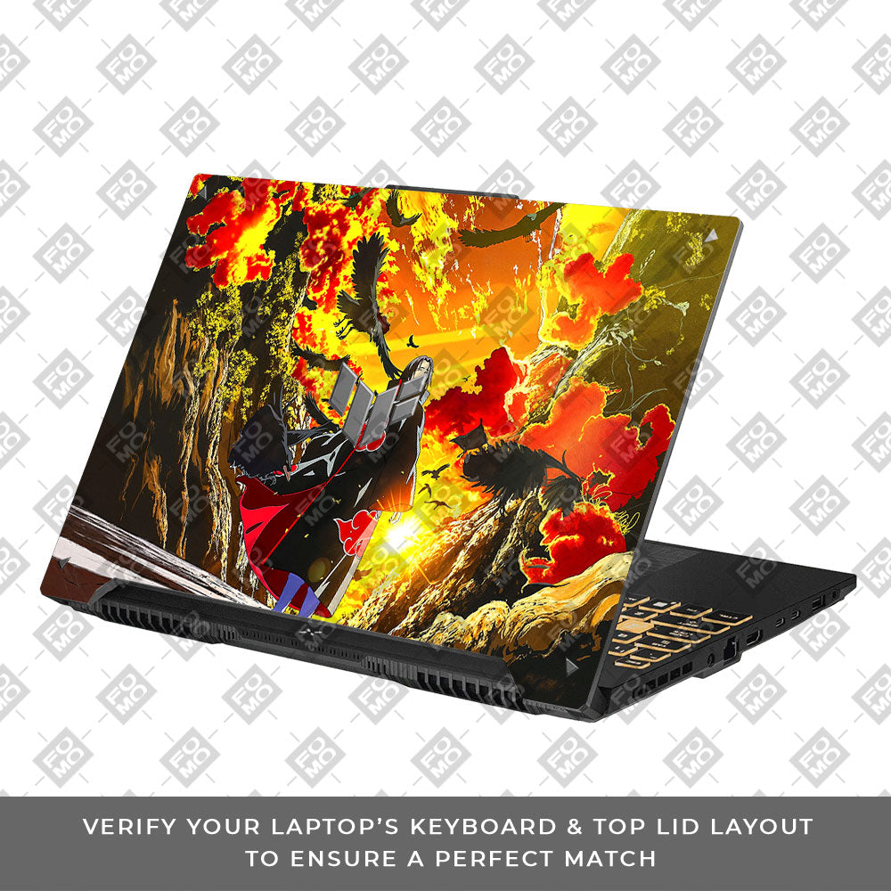 Itachi with Flock of Crows Asus TUF F16 and A16 Laptop Skin