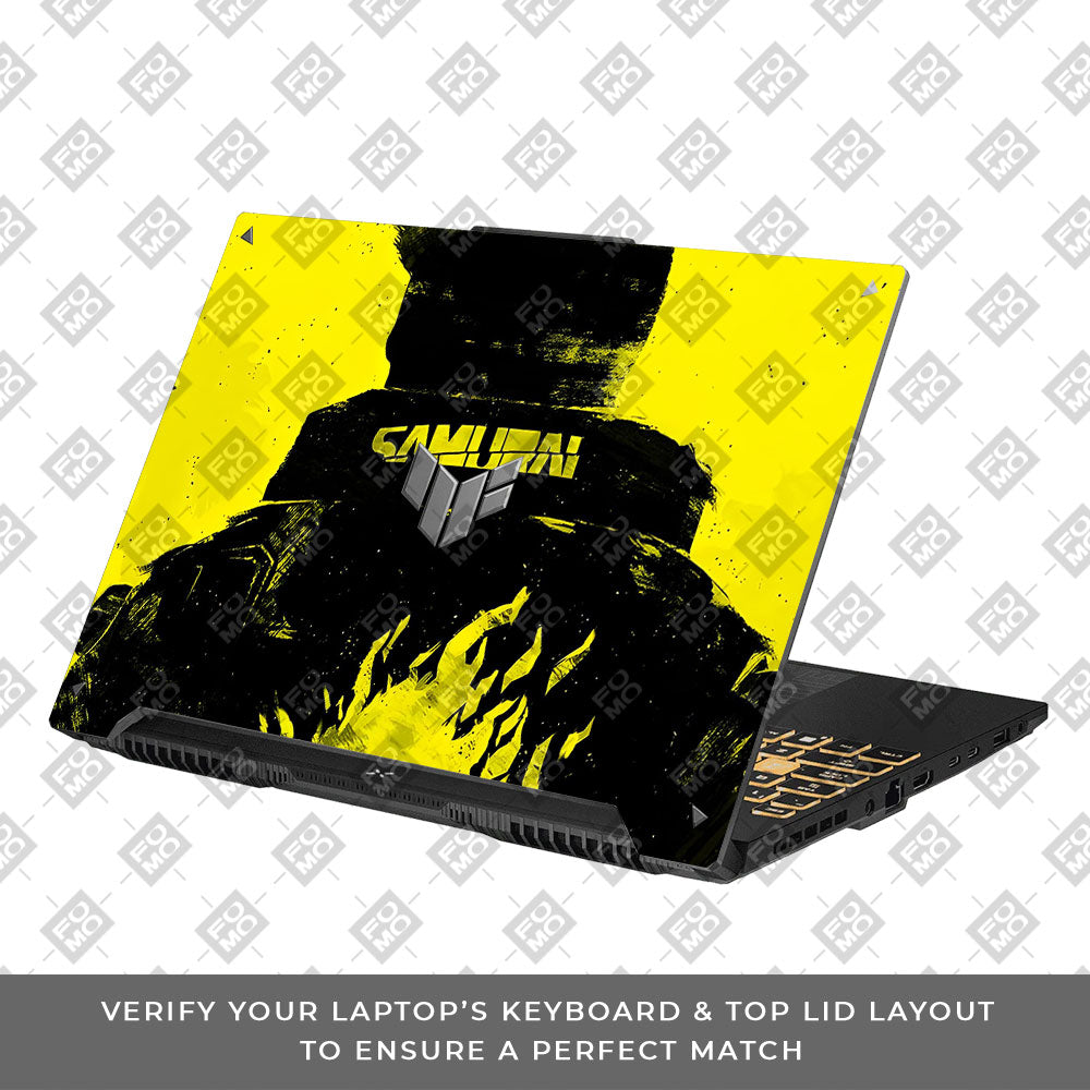 Backlit SAMURAI Jacket Asus TUF F16 and A16 Laptop Skin