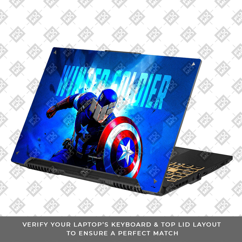 Shield of Justice Captain America Asus TUF F16 and A16 Laptop Skin