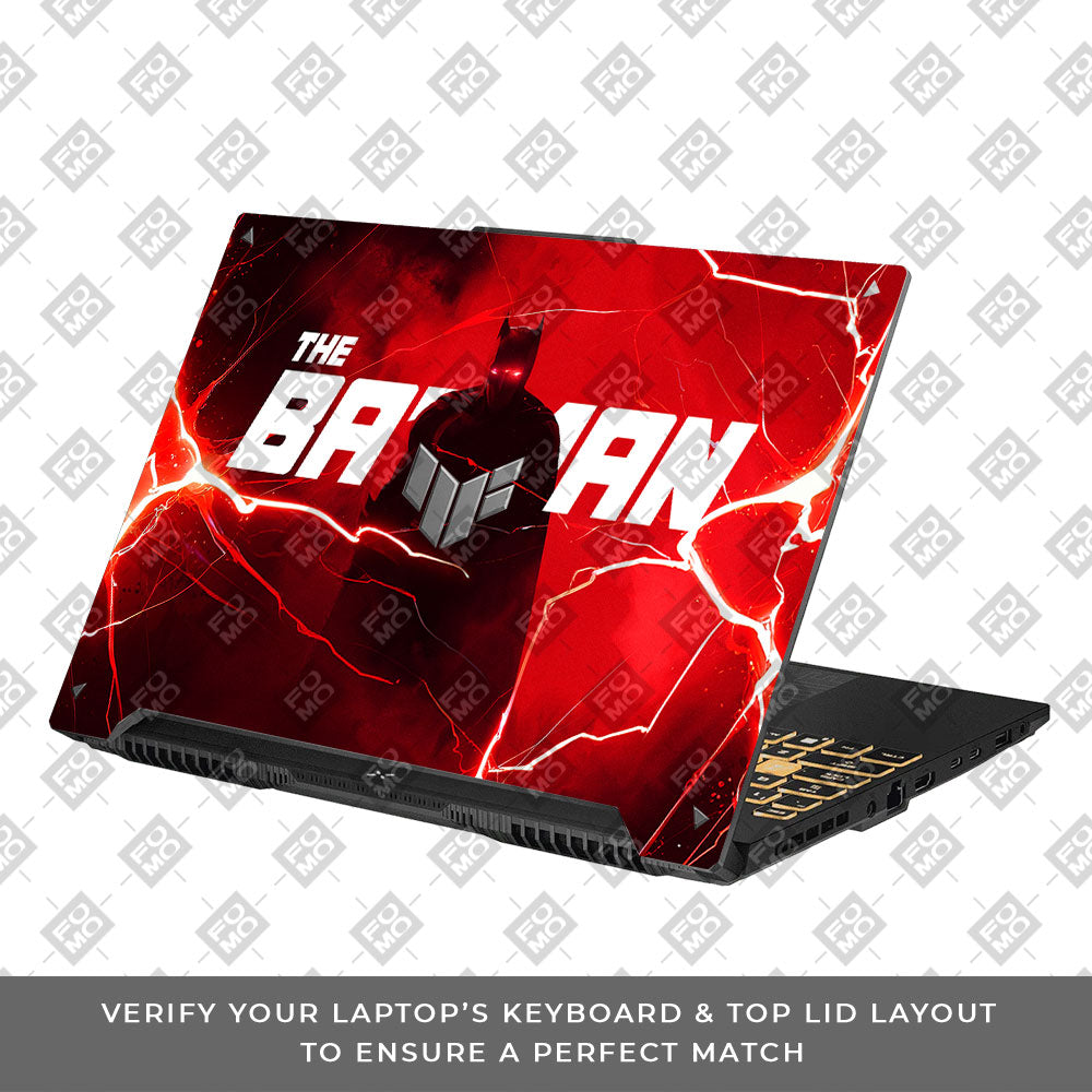 Red Rage Batman Asus TUF F16 and A16 Laptop Skin