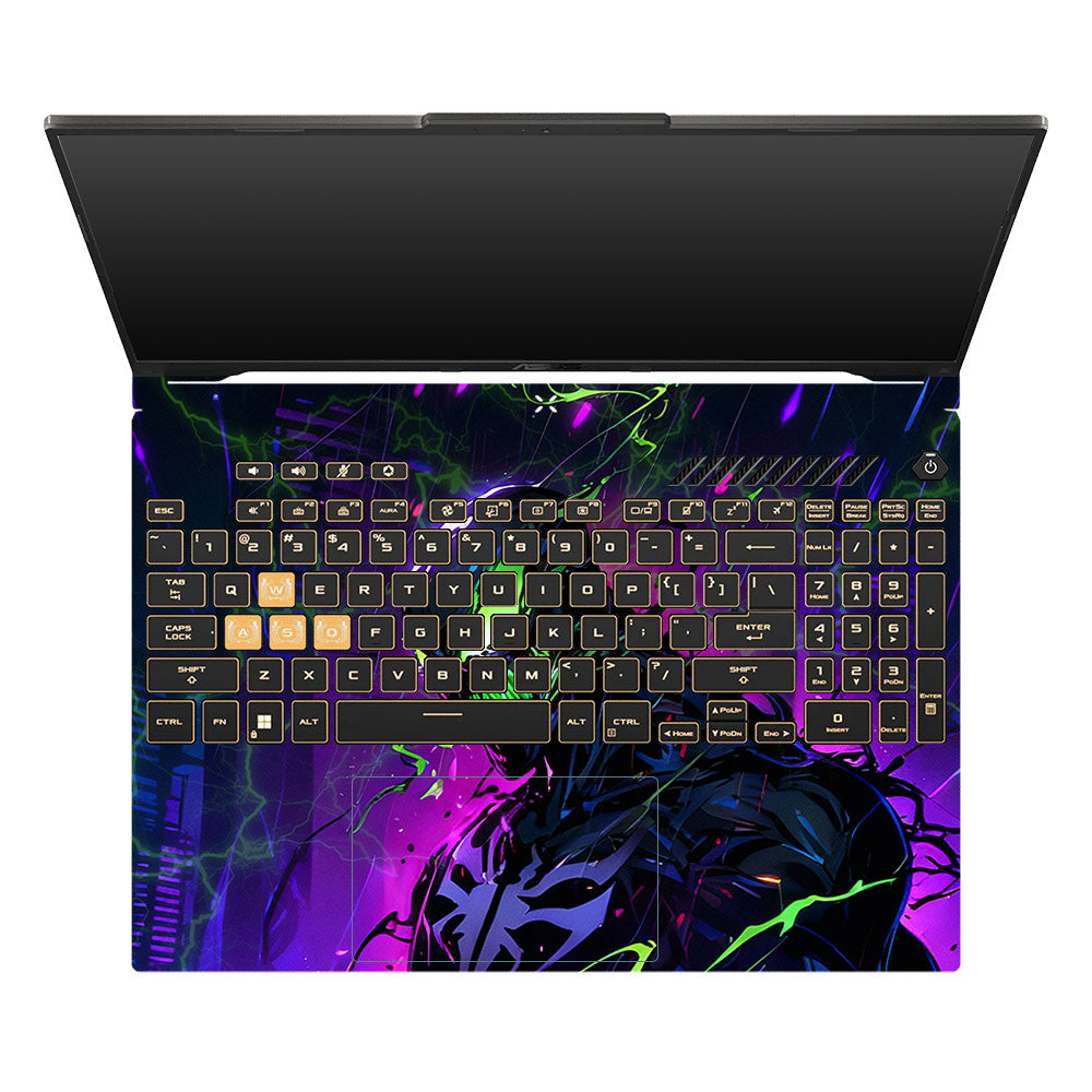 Venom Chaos Surge Asus TUF Gaming F16 and TUF Gaming A16 3D Laptop Skin