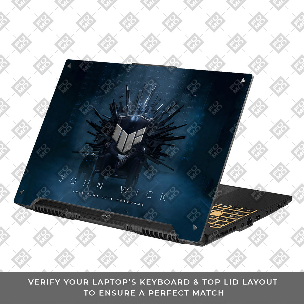 John Wick Assassin Asus TUF F16 and A16 Laptop Skin