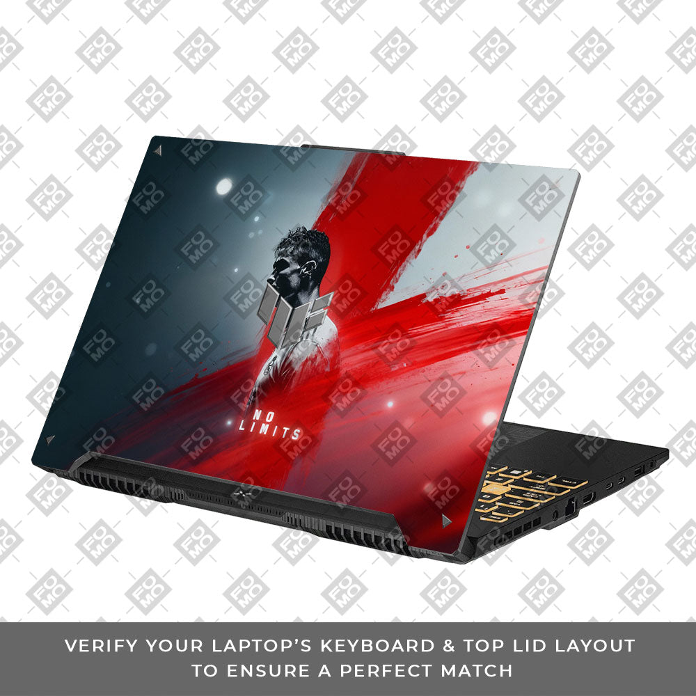 No Limits Ronaldo Spirit Asus TUF F16 and A16 Laptop Skin