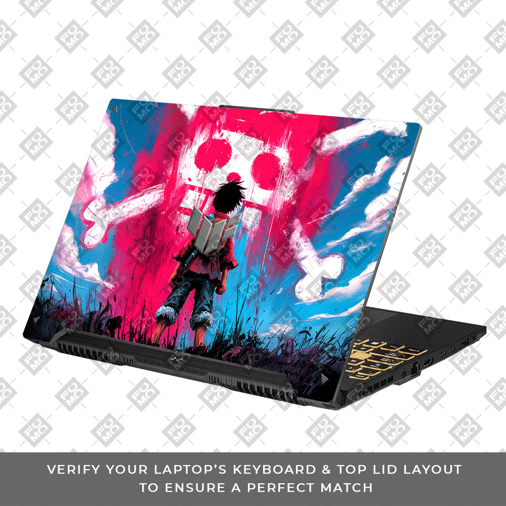 Straw Hat Graffiti One Piece Asus TUF F16 and A16 Laptop Skin