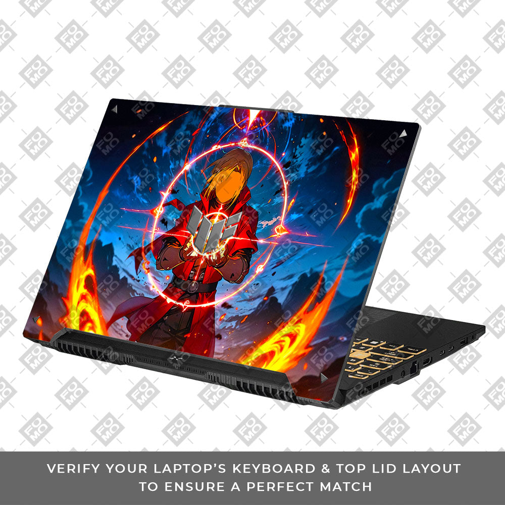 Edward Elric Fullmetal Alchemist Asus TUF F16 and A16 Laptop Skin