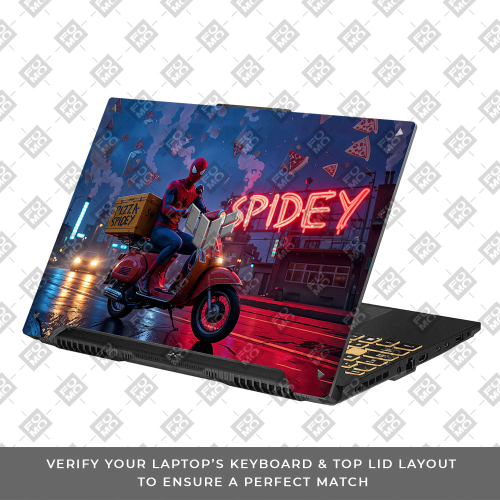 Pizza Spidey Asus TUF F16 and A16 Laptop Skin