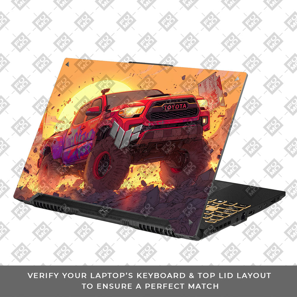Toyota Off Road Beast Asus TUF F16 and A16 Laptop Skin