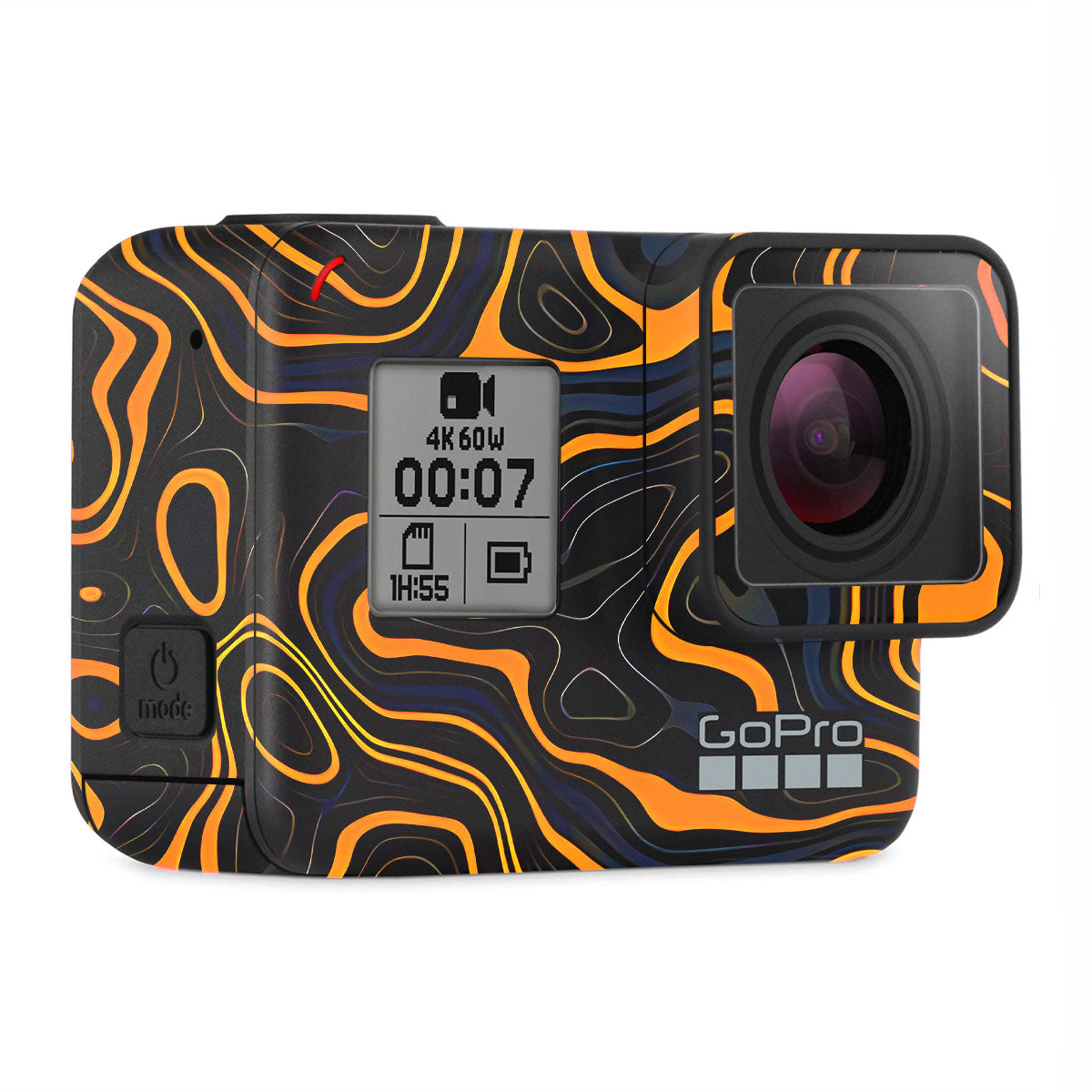 Amber Topographic Waves GoPro Hero 7 Camera Skins