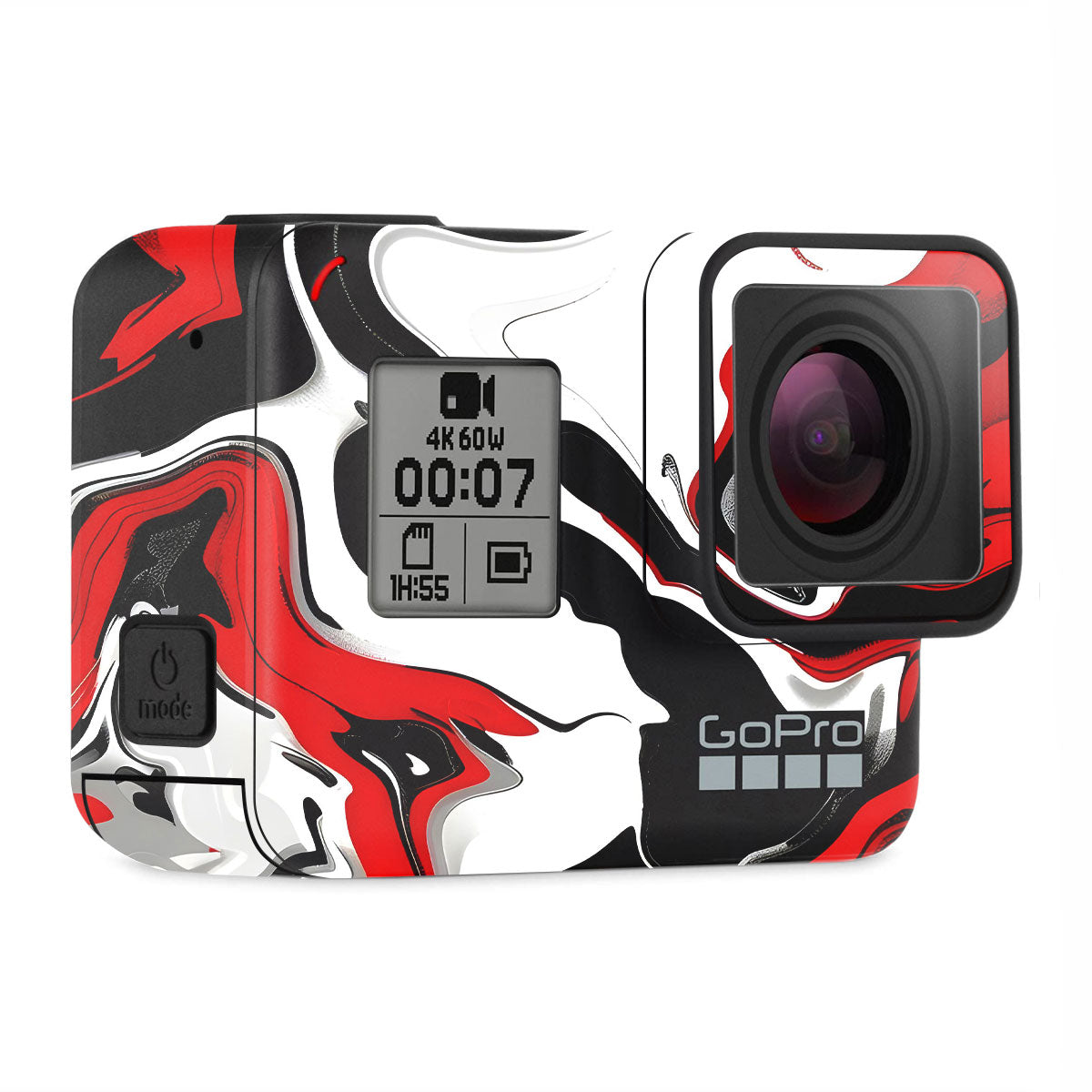 Scarlet and White Motion GoPro Hero 7 Camera Skins
