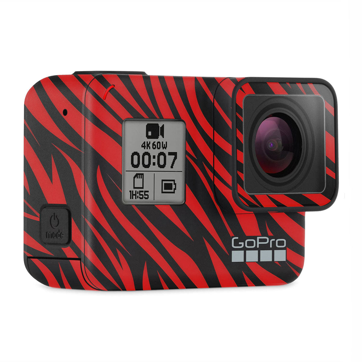 Red and Black Stripes GoPro Hero 7 Camera Skins