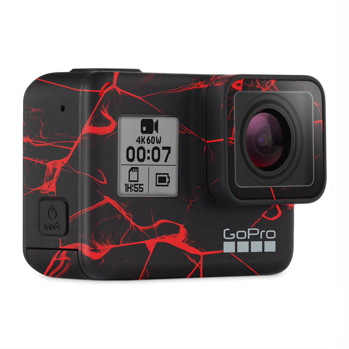 Red Neural Grid GoPro Hero 7 Camera Skins