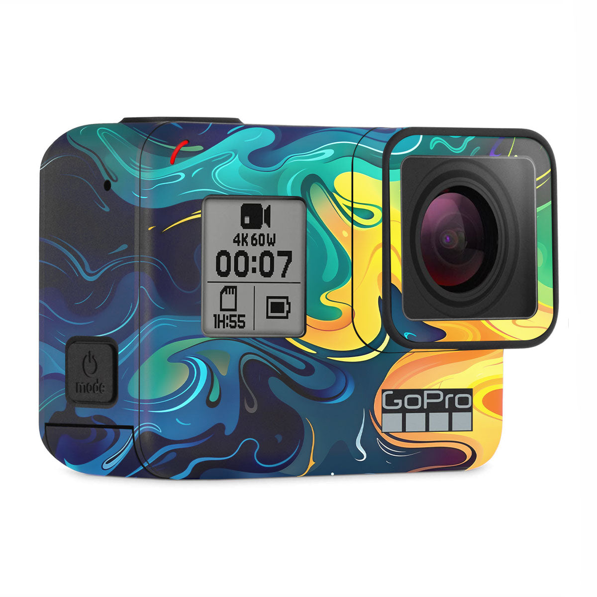 Rainbow Liquid Fusion GoPro Hero 7 Camera Skins
