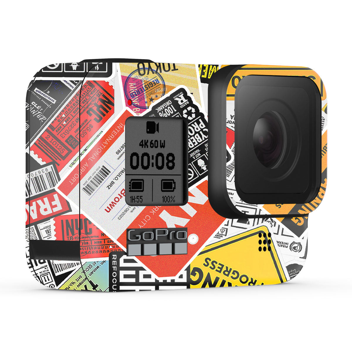 Tech Aesthetic Sticker Collage GoPro Hero 8 Camera Skins